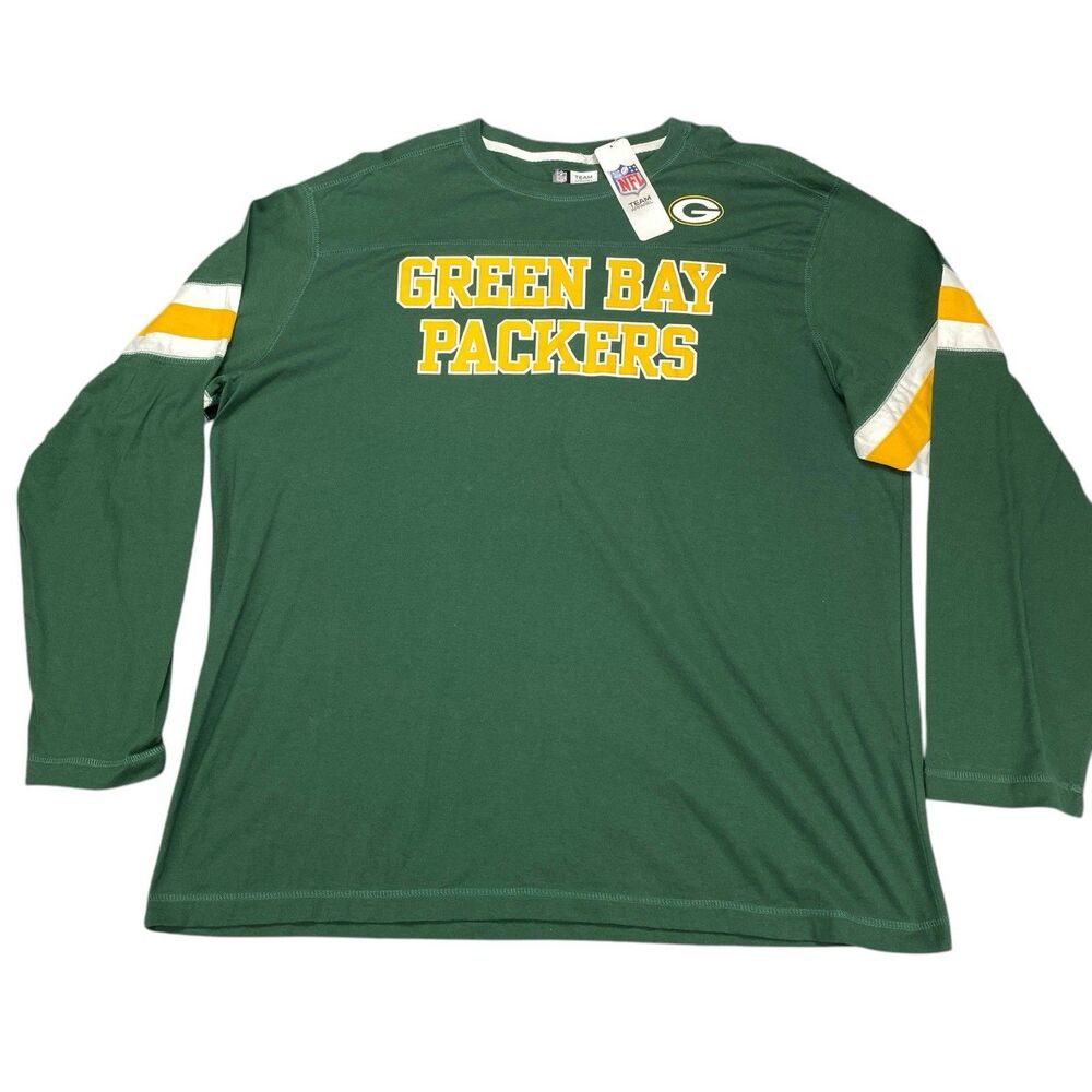 Green‎ Bay Packers NFL Team Apparel Long Sleeve Shirt Men 2XL